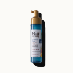 Aerosol can of Maui Moisture Curl Foam Mousse – alcohol-free, aloe vera-based styling mousse for wavy hair with flexible hold
