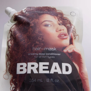 Jar of Bread Beauty Supply Hair Mask – rich, creamy deep conditioner designed for coily Type 4 textures with Murumuru and Mango Butter."