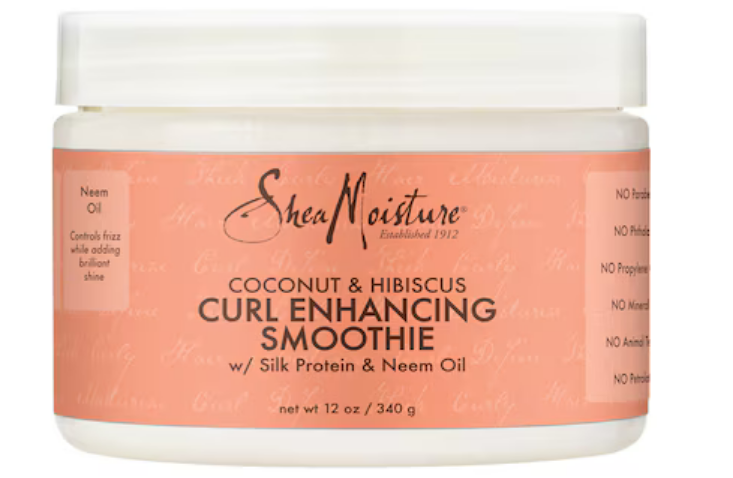 SheaMoisture Smoothie – hydrating curl cream to enhance bounce and reduce frizz in curly hair"